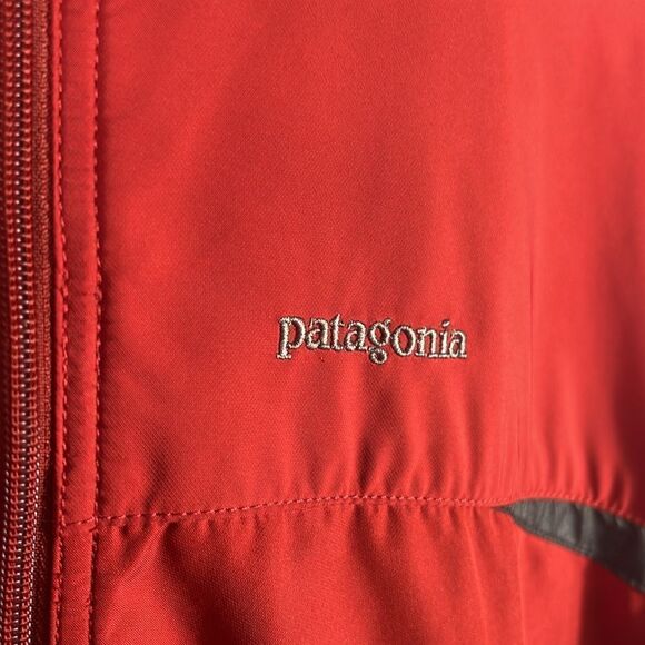 🔥🔥 PATAGONIA Men’s Polyester Full Zip Windbreaker Jacket - Sz XL - Rust/Gray - Picture 5 of 12